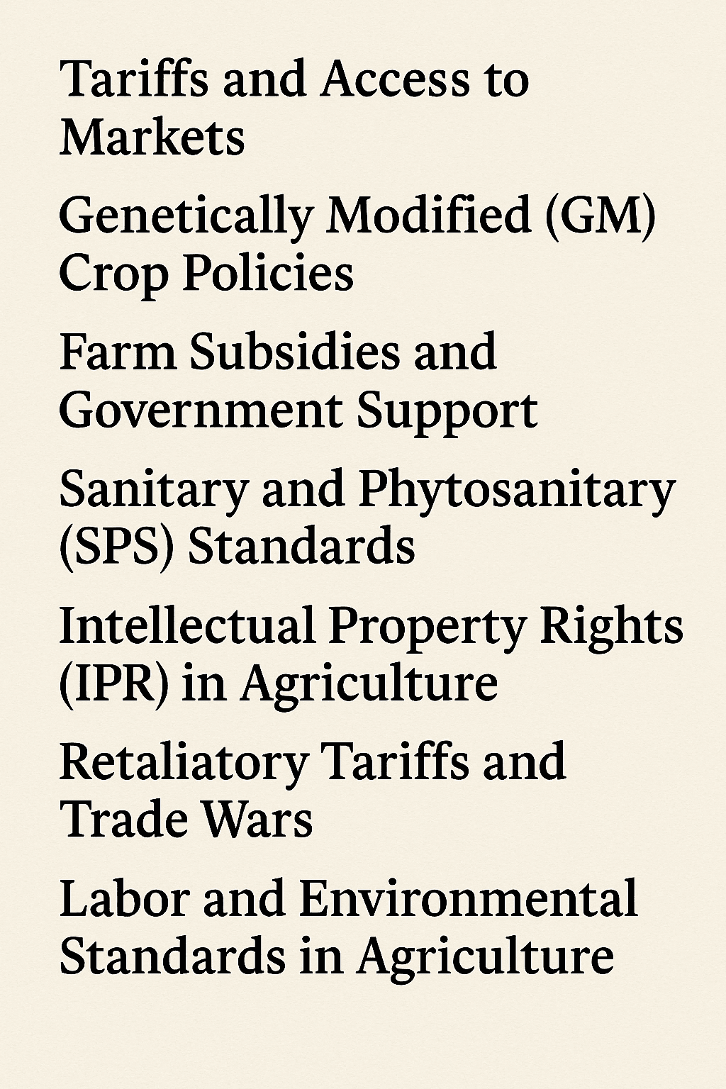 "Key Agricultural Issues Shaping India-US Trade Relations"